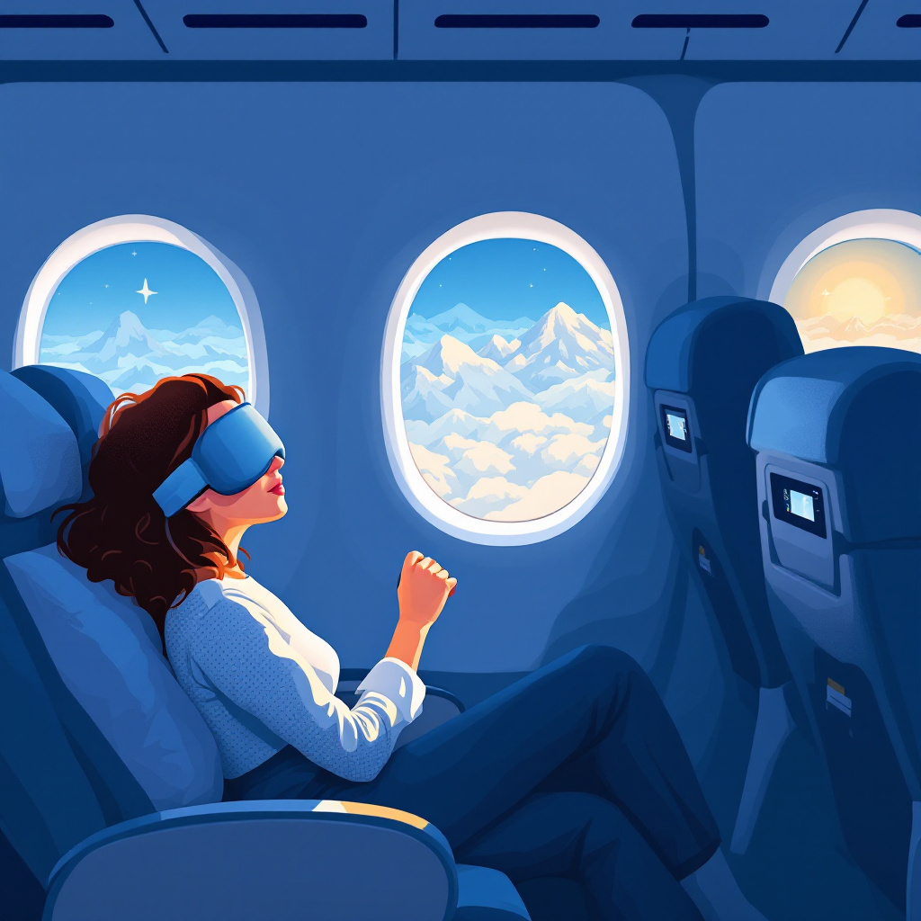Symbolfoto (KI): Jetlag auf Fernreisen vermeiden